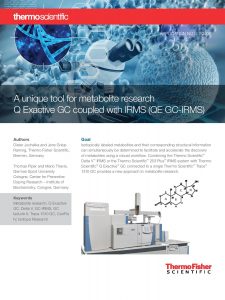 A unique tool for metabolite research Q-Exactive GC coupled with IRMS